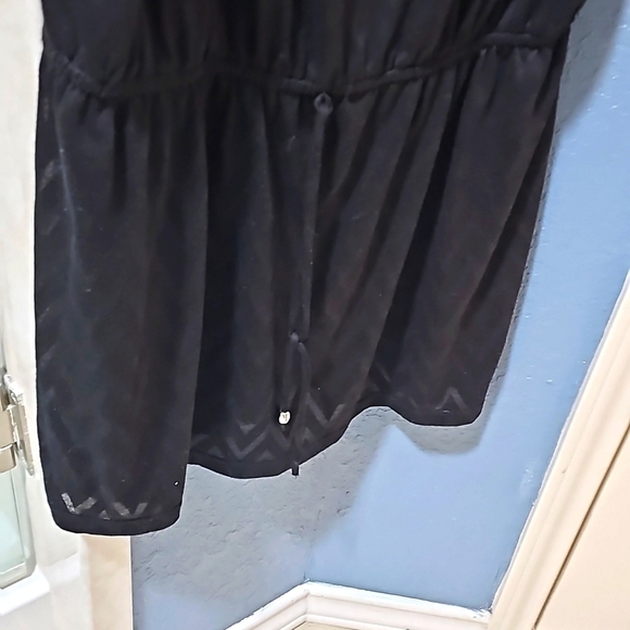 Catalina swim coverup drawstring Waist Short Open Sleeve Roomy Medium..EUC - Picture 7 of 9